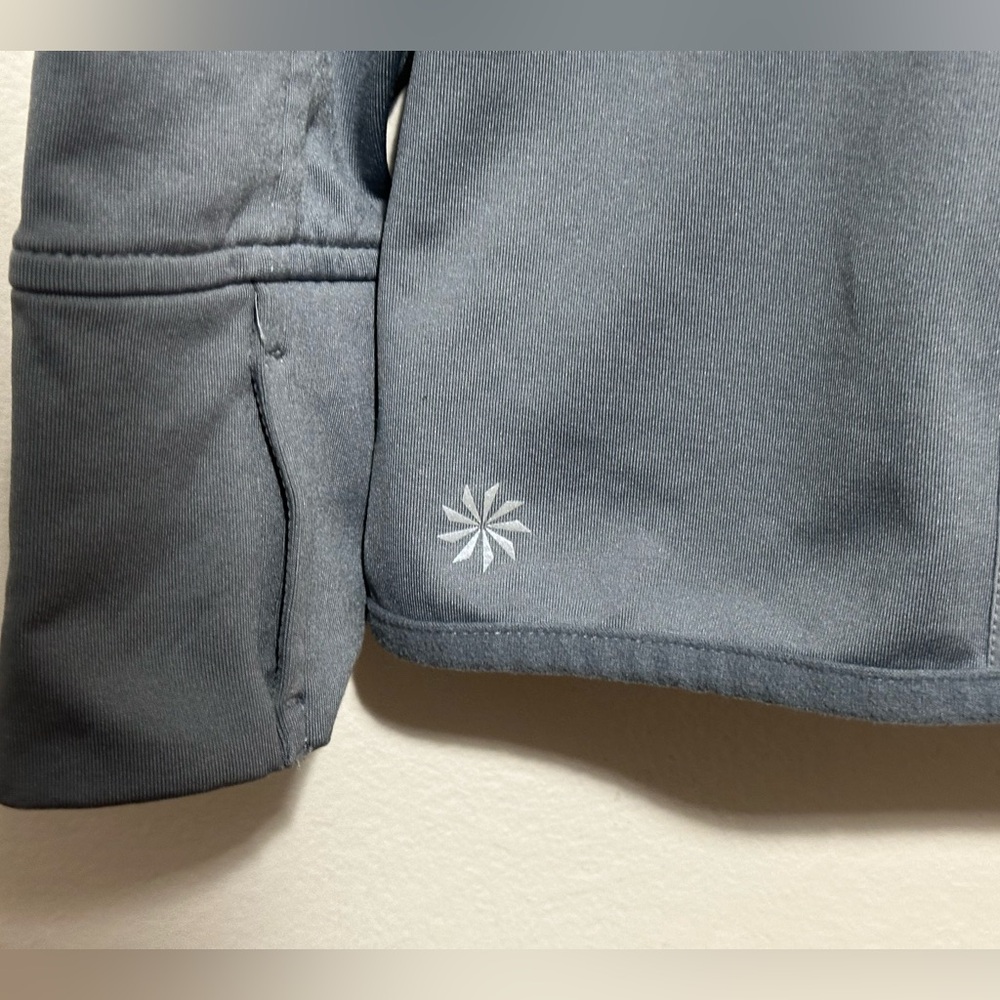 Athleta Hoodie Women’s Size L Pullover Fleece Lined Gray Athletic Running - Picture 3 of 8